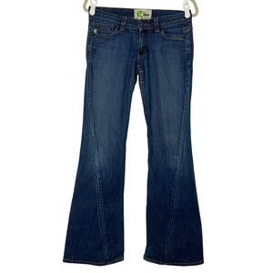 Grass Los‎ Angeles Laurel Denim Jeans Flare Leg Low Rise Women's Size 27